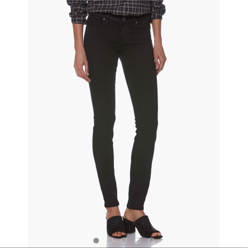 PAIGE | Verdugo Ultra Skinny Jean in Black Shadow